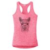 Multi-Color Sublimatable Ladies PosiCharge Electric Heather Racerback Tank Thumbnail