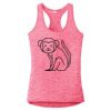 Multi-Color Sublimatable Ladies PosiCharge Electric Heather Racerback Tank Thumbnail