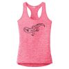 Multi-Color Sublimatable Ladies PosiCharge Electric Heather Racerback Tank Thumbnail