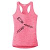 Multi-Color Sublimatable Ladies PosiCharge Electric Heather Racerback Tank Thumbnail