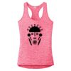 Multi-Color Sublimatable Ladies PosiCharge Electric Heather Racerback Tank Thumbnail