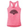Multi-Color Sublimatable Ladies PosiCharge Electric Heather Racerback Tank Thumbnail