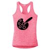 Multi-Color Sublimatable Ladies PosiCharge Electric Heather Racerback Tank Thumbnail