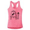 Multi-Color Sublimatable Ladies PosiCharge Electric Heather Racerback Tank Thumbnail