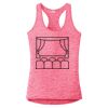 Multi-Color Sublimatable Ladies PosiCharge Electric Heather Racerback Tank Thumbnail
