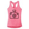 Multi-Color Sublimatable Ladies PosiCharge Electric Heather Racerback Tank Thumbnail