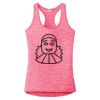 Multi-Color Sublimatable Ladies PosiCharge Electric Heather Racerback Tank Thumbnail