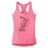 Multi-Color Sublimatable Ladies PosiCharge Electric Heather Racerback Tank Thumbnail