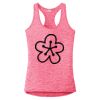 Multi-Color Sublimatable Ladies PosiCharge Electric Heather Racerback Tank Thumbnail