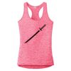 Multi-Color Sublimatable Ladies PosiCharge Electric Heather Racerback Tank Thumbnail