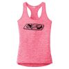 Multi-Color Sublimatable Ladies PosiCharge Electric Heather Racerback Tank Thumbnail