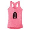 Multi-Color Sublimatable Ladies PosiCharge Electric Heather Racerback Tank Thumbnail
