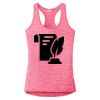 Multi-Color Sublimatable Ladies PosiCharge Electric Heather Racerback Tank Thumbnail