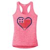 Multi-Color Sublimatable Ladies PosiCharge Electric Heather Racerback Tank Thumbnail
