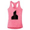 Multi-Color Sublimatable Ladies PosiCharge Electric Heather Racerback Tank Thumbnail