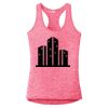 Multi-Color Sublimatable Ladies PosiCharge Electric Heather Racerback Tank Thumbnail