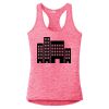 Multi-Color Sublimatable Ladies PosiCharge Electric Heather Racerback Tank Thumbnail
