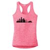 Multi-Color Sublimatable Ladies PosiCharge Electric Heather Racerback Tank Thumbnail