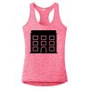 Multi-Color Sublimatable Ladies PosiCharge Electric Heather Racerback Tank Thumbnail