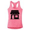 Multi-Color Sublimatable Ladies PosiCharge Electric Heather Racerback Tank Thumbnail