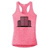 Multi-Color Sublimatable Ladies PosiCharge Electric Heather Racerback Tank Thumbnail