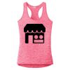 Multi-Color Sublimatable Ladies PosiCharge Electric Heather Racerback Tank Thumbnail