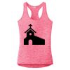 Multi-Color Sublimatable Ladies PosiCharge Electric Heather Racerback Tank Thumbnail