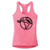 Multi-Color Sublimatable Ladies PosiCharge Electric Heather Racerback Tank Thumbnail