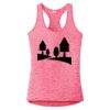 Multi-Color Sublimatable Ladies PosiCharge Electric Heather Racerback Tank Thumbnail
