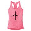 Multi-Color Sublimatable Ladies PosiCharge Electric Heather Racerback Tank Thumbnail