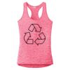 Multi-Color Sublimatable Ladies PosiCharge Electric Heather Racerback Tank Thumbnail