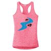 Multi-Color Sublimatable Ladies PosiCharge Electric Heather Racerback Tank Thumbnail