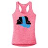 Multi-Color Sublimatable Ladies PosiCharge Electric Heather Racerback Tank Thumbnail