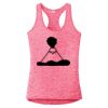Multi-Color Sublimatable Ladies PosiCharge Electric Heather Racerback Tank Thumbnail