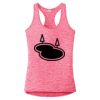Multi-Color Sublimatable Ladies PosiCharge Electric Heather Racerback Tank Thumbnail