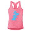 Multi-Color Sublimatable Ladies PosiCharge Electric Heather Racerback Tank Thumbnail