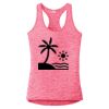 Multi-Color Sublimatable Ladies PosiCharge Electric Heather Racerback Tank Thumbnail