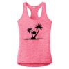Multi-Color Sublimatable Ladies PosiCharge Electric Heather Racerback Tank Thumbnail