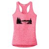 Multi-Color Sublimatable Ladies PosiCharge Electric Heather Racerback Tank Thumbnail