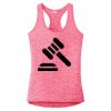 Multi-Color Sublimatable Ladies PosiCharge Electric Heather Racerback Tank Thumbnail
