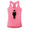 Multi-Color Sublimatable Ladies PosiCharge Electric Heather Racerback Tank Thumbnail