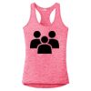 Multi-Color Sublimatable Ladies PosiCharge Electric Heather Racerback Tank Thumbnail
