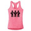 Multi-Color Sublimatable Ladies PosiCharge Electric Heather Racerback Tank Thumbnail