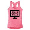 Multi-Color Sublimatable Ladies PosiCharge Electric Heather Racerback Tank Thumbnail