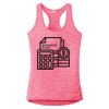 Multi-Color Sublimatable Ladies PosiCharge Electric Heather Racerback Tank Thumbnail