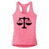 Multi-Color Sublimatable Ladies PosiCharge Electric Heather Racerback Tank Thumbnail