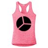 Multi-Color Sublimatable Ladies PosiCharge Electric Heather Racerback Tank Thumbnail