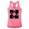 Multi-Color Sublimatable Ladies PosiCharge Electric Heather Racerback Tank Thumbnail
