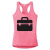 Multi-Color Sublimatable Ladies PosiCharge Electric Heather Racerback Tank Thumbnail