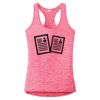 Multi-Color Sublimatable Ladies PosiCharge Electric Heather Racerback Tank Thumbnail